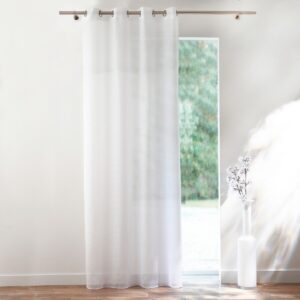 Finom Voile Függöny Csíkokkal Fehér 300X240 Cm