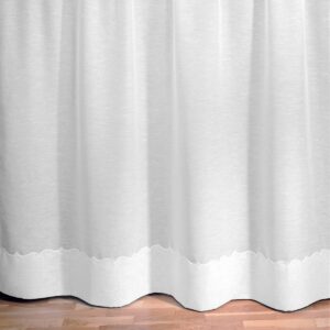 Függöny Egy Arányban Cornely Vászon Egy Befejező Szalaggal Fehér 300X240 Cm