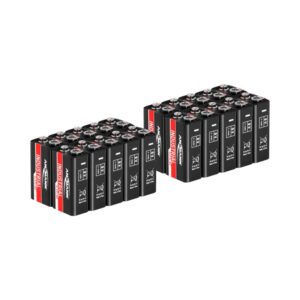 Gazdaságos készlet 20 x blokk elem 6LR61 - Ansmann INDUSTRIAL alkáli elemek - 9 V