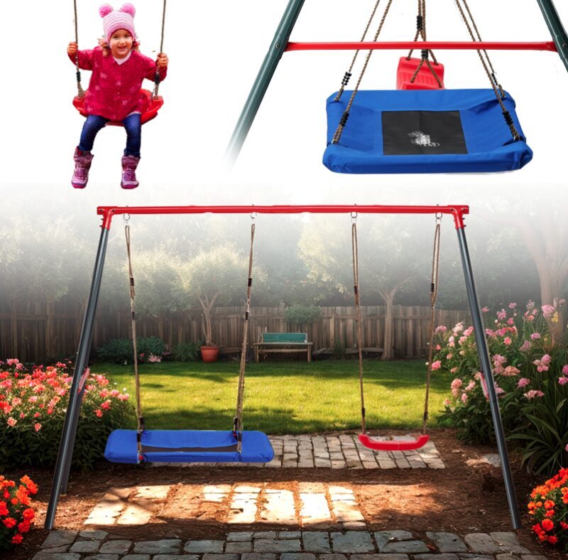 Gyermek Kerti Hinta Gólyafészekkel