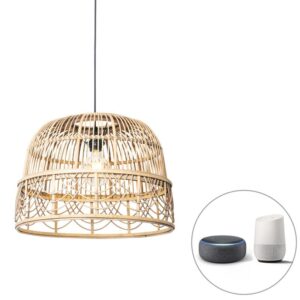 Intelligens függőlámpa rattan 44 cm Wifi G95 - Michelle