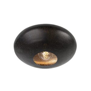 Intelligens mennyezeti lámpa fekete arannyal 40 cm Wifi G95 - Radiance
