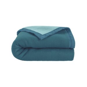 Kéttónusú Takaró Courtelle 420G/M2 Páva Kék 240X260 Cm