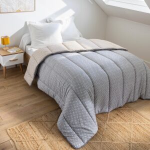 Mikroszálas Takaró Grafikus Mintával 400 G/M2 Szürke/Sárga 220X240 Cm