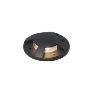 Modern fekete talajba süllyeszthető spotlámpa GU10 50mm 4-fényhatás IP65/IP67 - Cellar