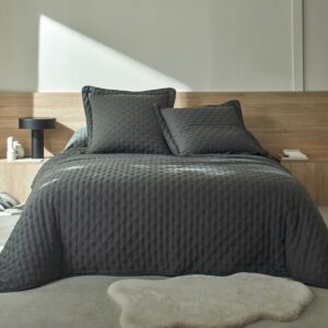 Steppelt Mikroszálas Ágytakaró Antracit 150X150 Cm