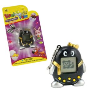 Tamagotchi Elektronikus Játék Állat - Fekete - 5cm