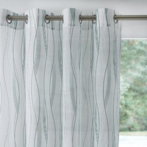 Voile Függöny Hullámos Motívummal