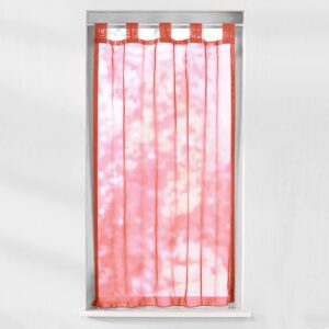 Voile Függöny Hurokkal Kész Terrakotta 90X160 Cm