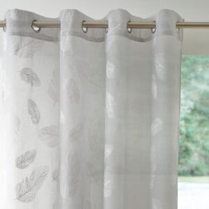 Voile Függöny Tollas Mintával