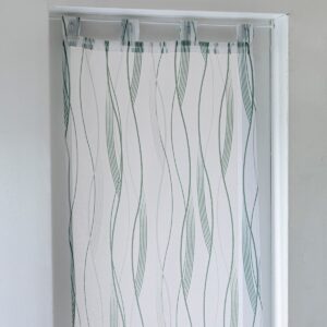 Voile Ólomüveg Függöny Hullám Motívummal