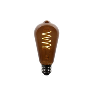5 darabos E27 dimmelhető LED izzókészlet ST64 barna 4W 100 lm 1800K