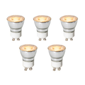 5 darabos GU10 3 lépésben dimmelhető LED izzókészlet 35 mm 4W 200 lm 2200K