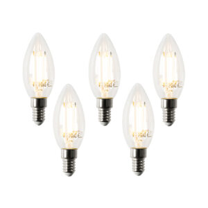 5 darabos Smart E14 LED izzó készlet B35 4.5W 470 lm 2700K