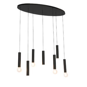 Design lógólámpa fekete ovális 7-lámpás - Tuba