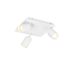 Okos fürdőszobai spotlámpa fehér négyzet alakú 3-lámpás IP44 3 Wifi GU10 50mm-es izzóval - Ducha