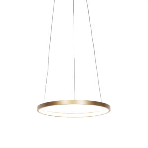 Modern gyűrű alakú függőlámpa arany 40 cm LED-del - Anella