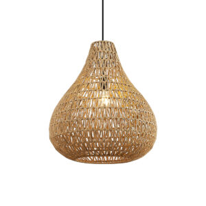 Skandináv függőlámpa barna 45cm - Lina Natural