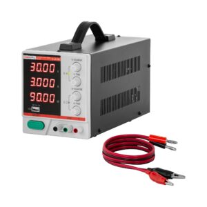 Labor tápegység - 0­–30 V - 0­–3 A DC - 90 W - 4 jegyű LED kijelző - USB | Stamos Soldering