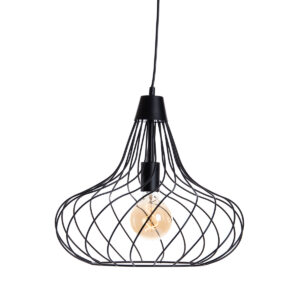 Moderne hanglamp zwart - Iggy – Honsel