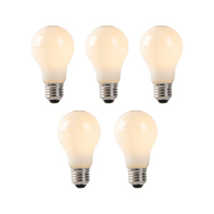 5 db-os készlet E27 LED izzók opál üveggel 1W 80lm 2200K – LUEDD