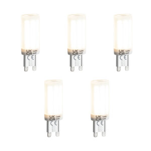 5 Db G9 3 Fokozatú Dimmelhető Led Izzó Opál Üveggel 4