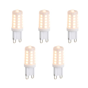 5 Db G9 Dimmelhető Led Izzó Opál Üveg 3W 250Lm 2200K Szett – Luedd
