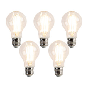 5 Darabos E27-Es Dimmelhető Led Izzókészlet A60 7W 780 Lm 2700K – Luedd