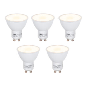 5 Db Gu10 Led Izzó Szett Szürkületi Érzékelővel 5W 380Lm 2700K – Luedd