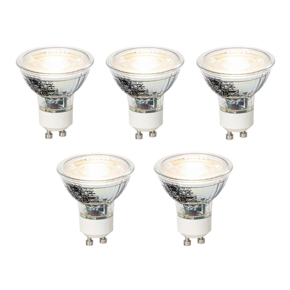 5 Db Gu10 Dimmelhető Led Izzó Szett 4W 310Lm 3000K – Luedd