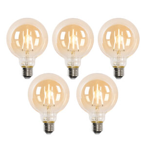 5 Darabos E27 Dimmelhető Led Izzókészlet G95 4