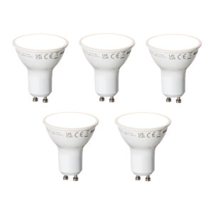 5 Darabos Smart Gu10 Led Izzókészlet Fehér 7W 700 Lm 3000K – Luedd