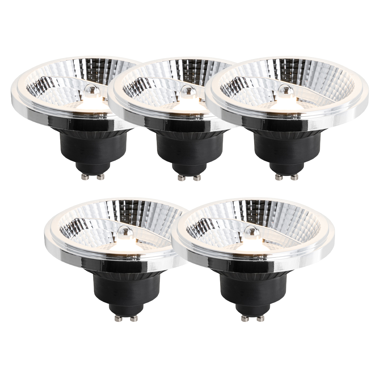 5 Darabos Gu10 Dimmelhető Led Izzó Készlet 111Mm 10.5W 770Lm 2700K – Luedd