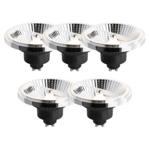 5 Darabos Gu10 Dimmelhető Led Izzó Készlet 111Mm 10.5W 770Lm 3000K – Luedd