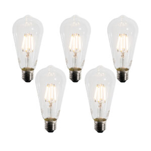 5 Darabos E27 Led A60 Izzókészlet Alkonyatérzékelővel 4W 400 Lm 2200K – Luedd