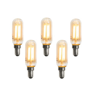 5 Darabos E14 Dimmelhető Led Izzókészlet Arany T25 4W 300 Lm 2200K – Luedd