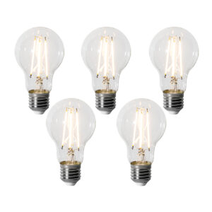 5 Darabos E27 Dimmelhető Led Izzókészlet A60 6W 700 Lm 2200K – Luedd