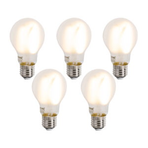 5 Db Okos E27 Dimmelhető Led Izzó A60 Matt 7W 806Lm 2700-6500K – Luumr