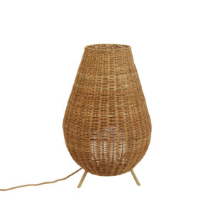 Szabályozható rattan állólámpa IP65 távirányítóval - Saona – Newgarden