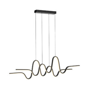 Design függőlámpa fekete