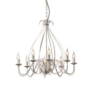 Klasszikus krém színű csillár 8 ággal - Giuseppe – QAZQA