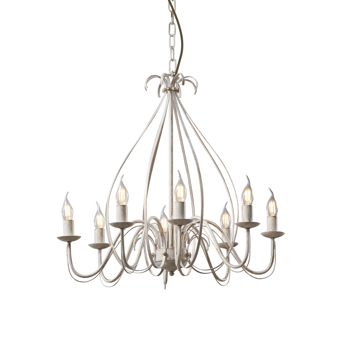 Klasszikus Krém Színű Csillár 8 Ággal - Giuseppe – Qazqa