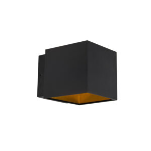 Design Fali Lámpa Fekete/Arany Led-Del - Caja – Qazqa