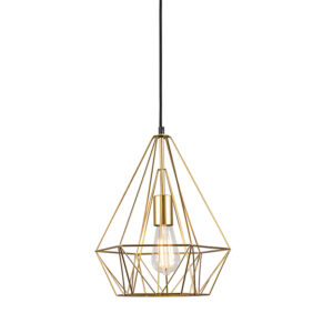 Ipari Függőlámpa Arany Huzalból - Carcass – Qazqa