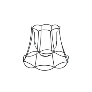 Fém Lámpabúra Fekete 40/31 - Granny Frame – Qazqa