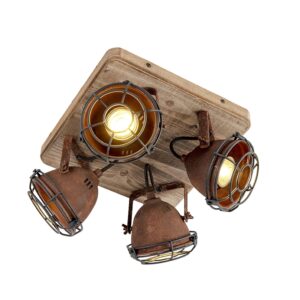 Ipari Reflektor Rozsdabarna Fával