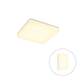 Modern Négyzet Alakú Mennyezeti Lámpa Beépített Led-Del - Plater – Qazqa