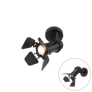 Ipari Stúdió Reflektor Fekete Gu10-Es Foglalattal