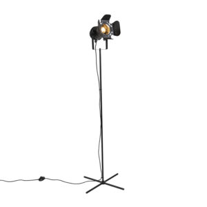 Ipari Állólámpa Fekete Dönthető - Movie – Qazqa