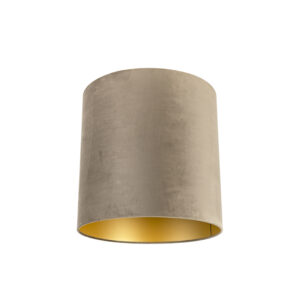 Bársony lámpaernyő taupe színben